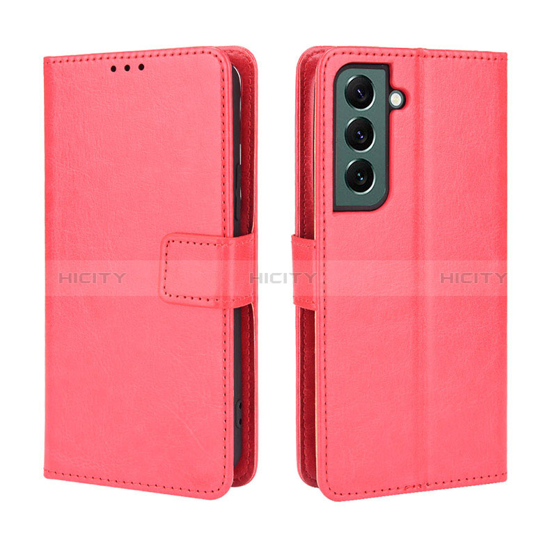 Handytasche Stand Schutzhülle Flip Leder Hülle BY5 für Samsung Galaxy S23 5G Rot