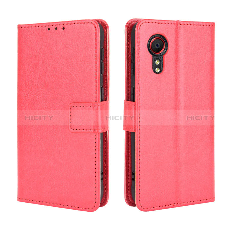 Handytasche Stand Schutzhülle Flip Leder Hülle BY5 für Samsung Galaxy XCover 5 SM-G525F Rot