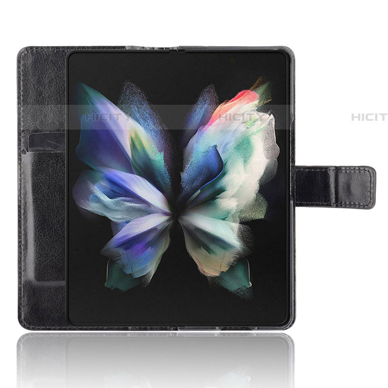 Handytasche Stand Schutzhülle Flip Leder Hülle BY5 für Samsung Galaxy Z Fold4 5G groß