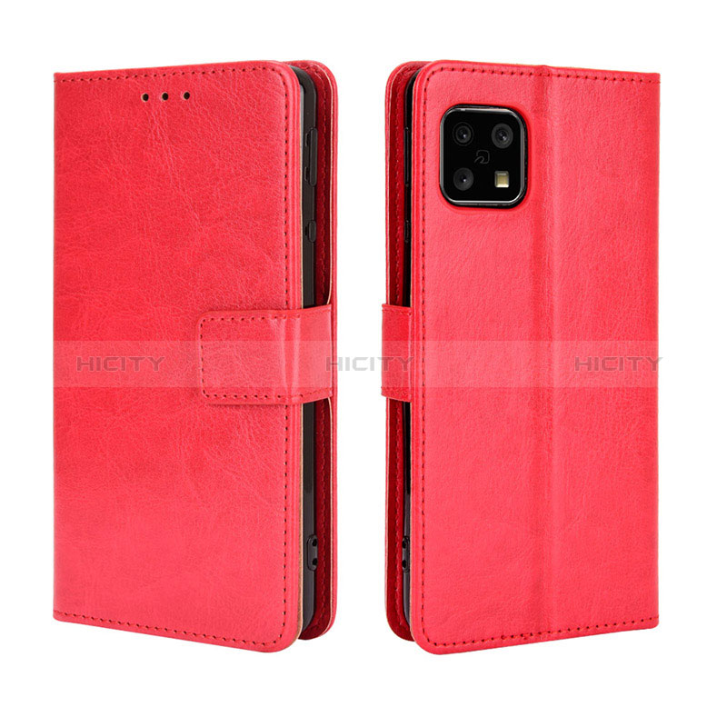 Handytasche Stand Schutzhülle Flip Leder Hülle BY5 für Sharp Aquos Sense5G Rot