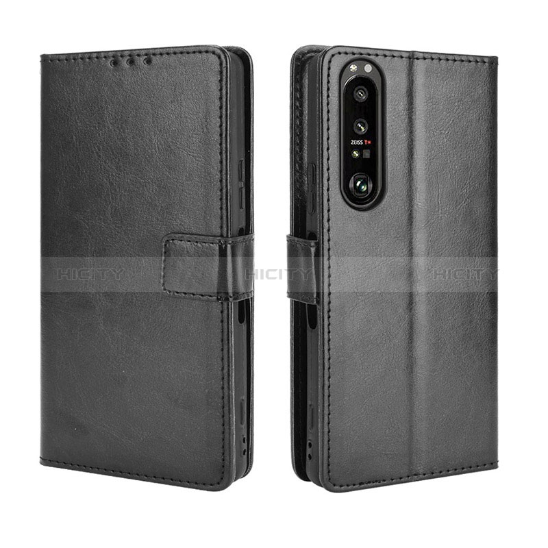 Handytasche Stand Schutzhülle Flip Leder Hülle BY5 für Sony Xperia 1 III groß