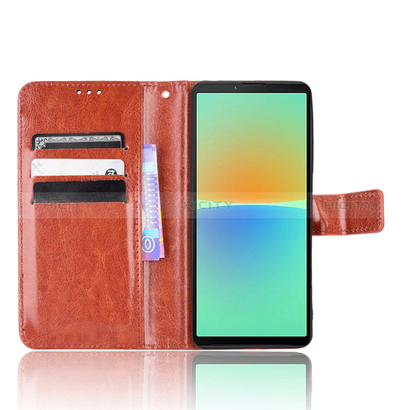 Handytasche Stand Schutzhülle Flip Leder Hülle BY5 für Sony Xperia 10 IV SO-52C groß