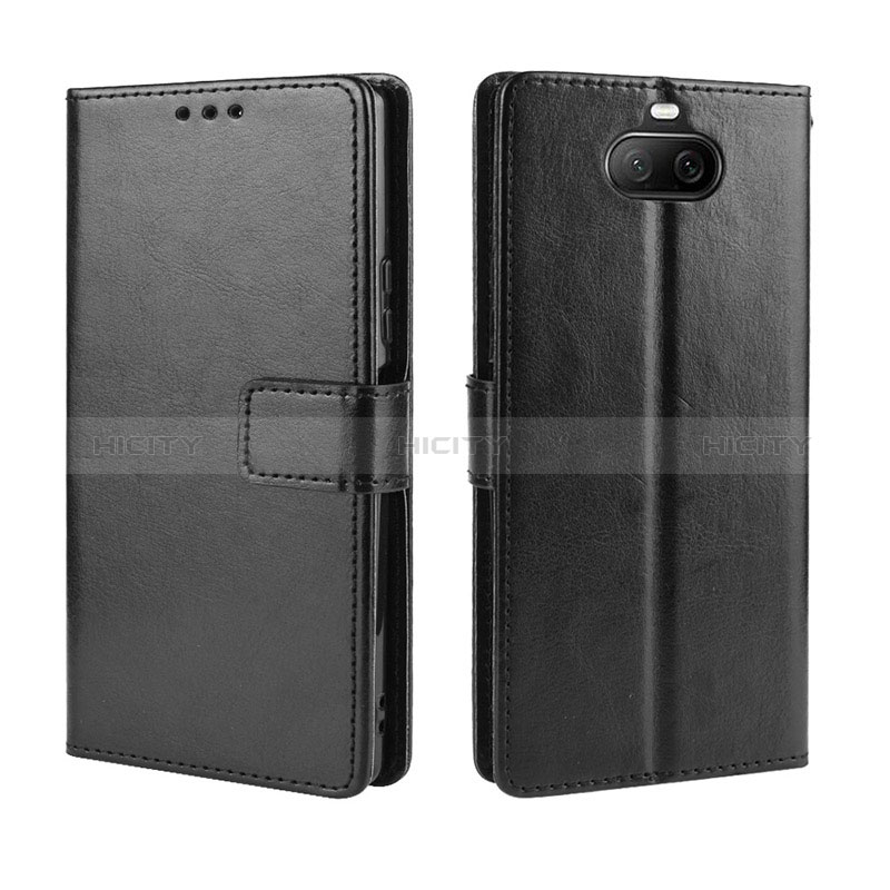 Handytasche Stand Schutzhülle Flip Leder Hülle BY5 für Sony Xperia 8 Lite Schwarz