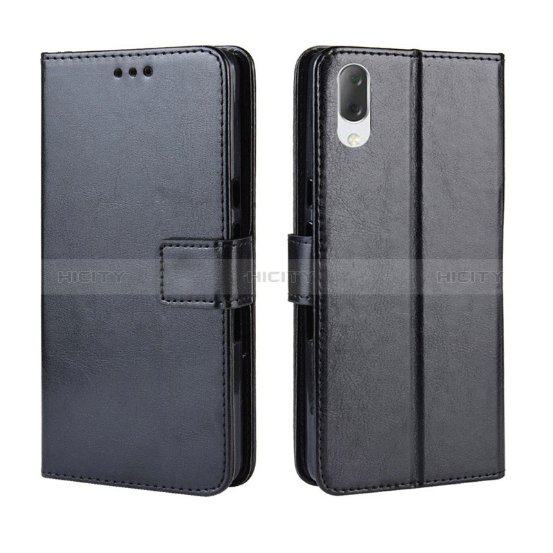 Handytasche Stand Schutzhülle Flip Leder Hülle BY5 für Sony Xperia L3 Schwarz