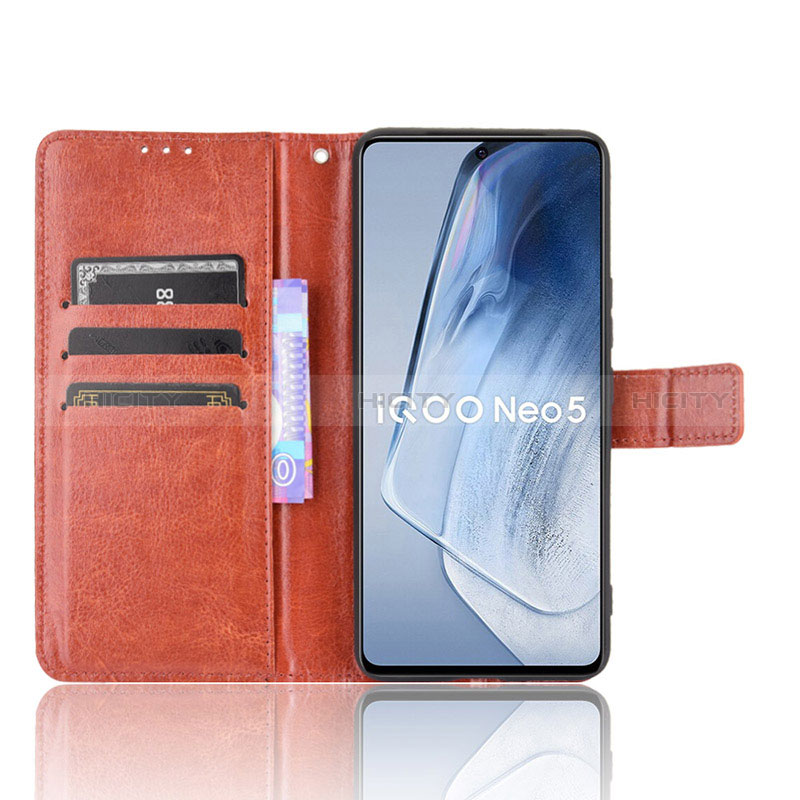 Handytasche Stand Schutzhülle Flip Leder Hülle BY5 für Vivo iQOO 7 India 5G groß