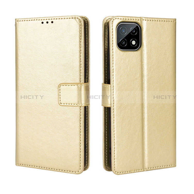 Handytasche Stand Schutzhülle Flip Leder Hülle BY5 für Wiko T3 Gold