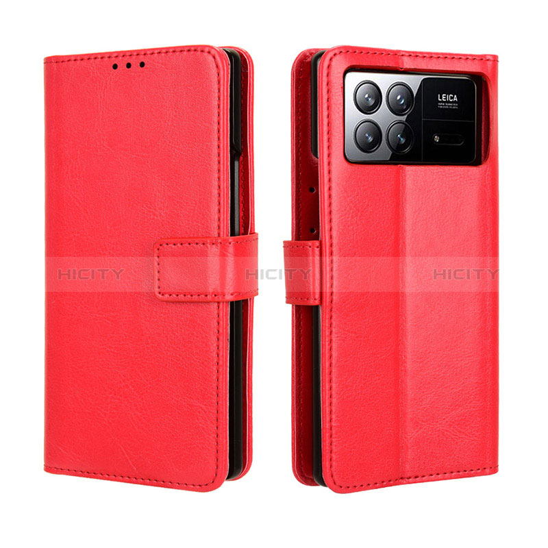 Handytasche Stand Schutzhülle Flip Leder Hülle BY5 für Xiaomi Mix Fold 3 5G Rot Plus