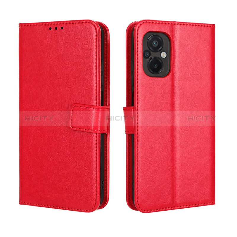 Handytasche Stand Schutzhülle Flip Leder Hülle BY5 für Xiaomi Poco M5 4G Rot Plus