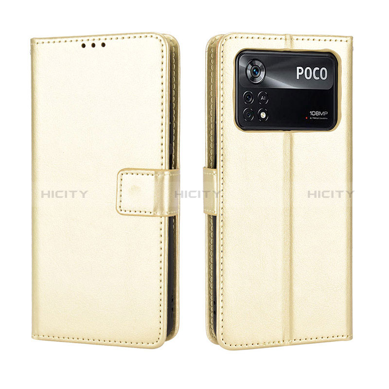 Handytasche Stand Schutzhülle Flip Leder Hülle BY5 für Xiaomi Poco X4 Pro 5G Gold Plus