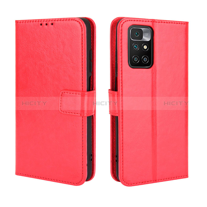 Handytasche Stand Schutzhülle Flip Leder Hülle BY5 für Xiaomi Redmi 10 4G Rot Plus