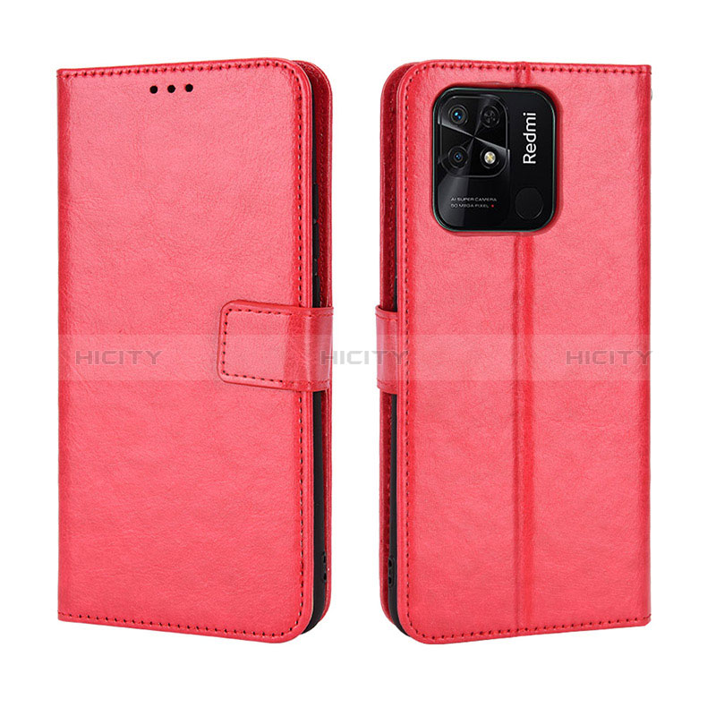 Handytasche Stand Schutzhülle Flip Leder Hülle BY5 für Xiaomi Redmi 10 India Rot