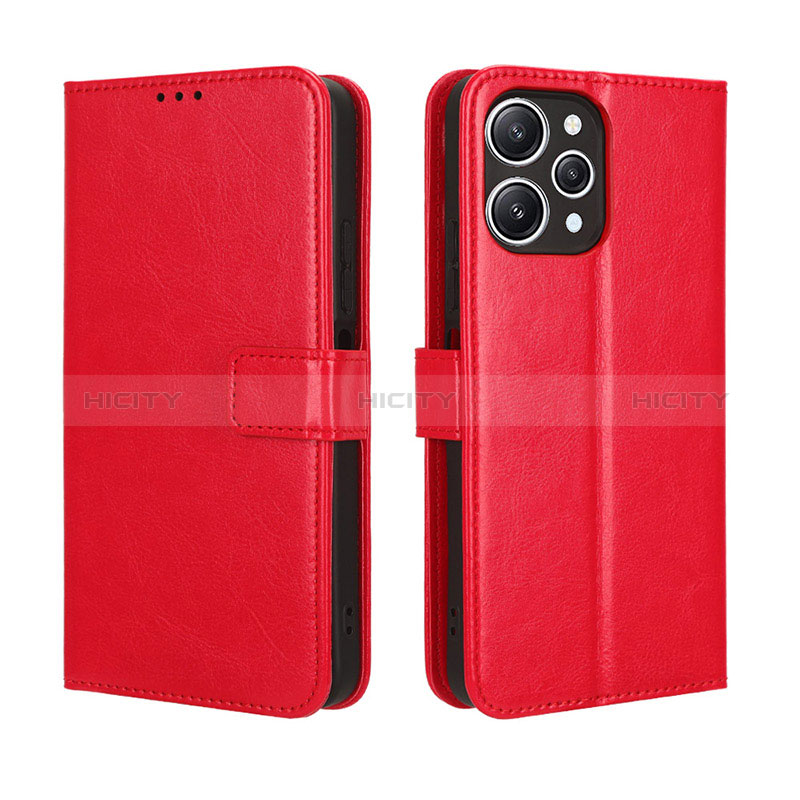 Handytasche Stand Schutzhülle Flip Leder Hülle BY5 für Xiaomi Redmi 12 4G Rot