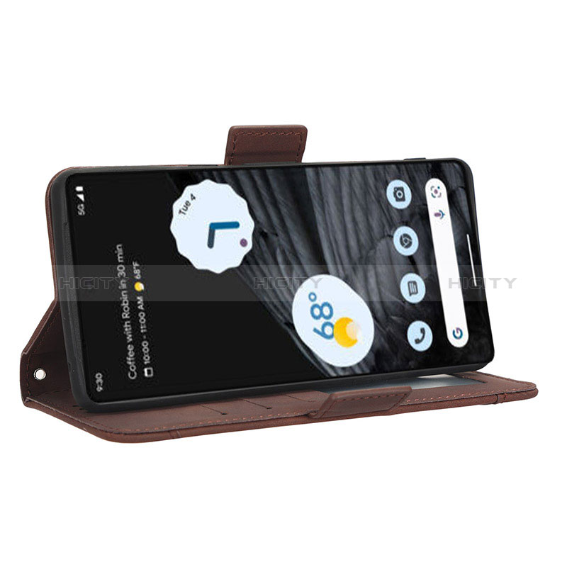 Handytasche Stand Schutzhülle Flip Leder Hülle BY6 für Google Pixel 7 Pro 5G groß