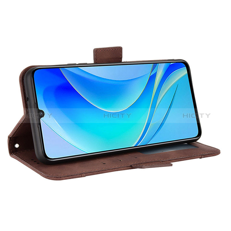 Handytasche Stand Schutzhülle Flip Leder Hülle BY6 für Huawei Nova Y70 Plus groß