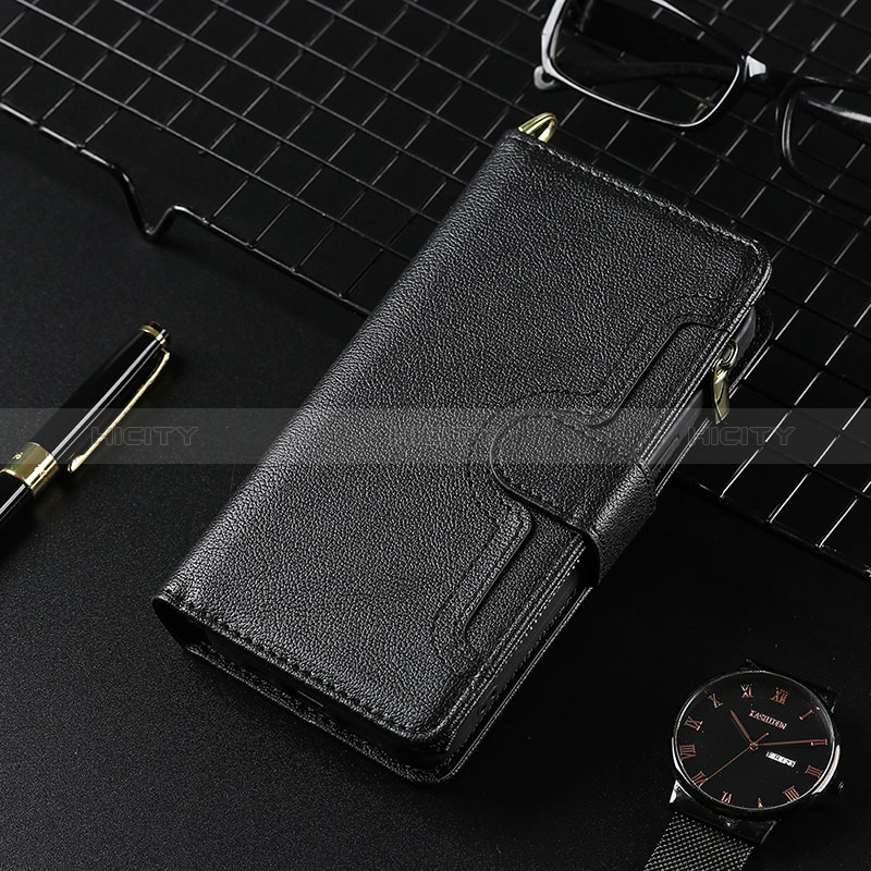 Handytasche Stand Schutzhülle Flip Leder Hülle BY6 für Realme 8i Schwarz