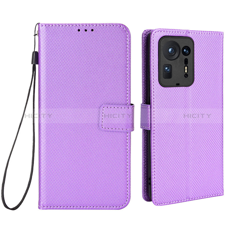 Handytasche Stand Schutzhülle Flip Leder Hülle BY6 für Xiaomi Mi Mix 4 5G Violett Plus