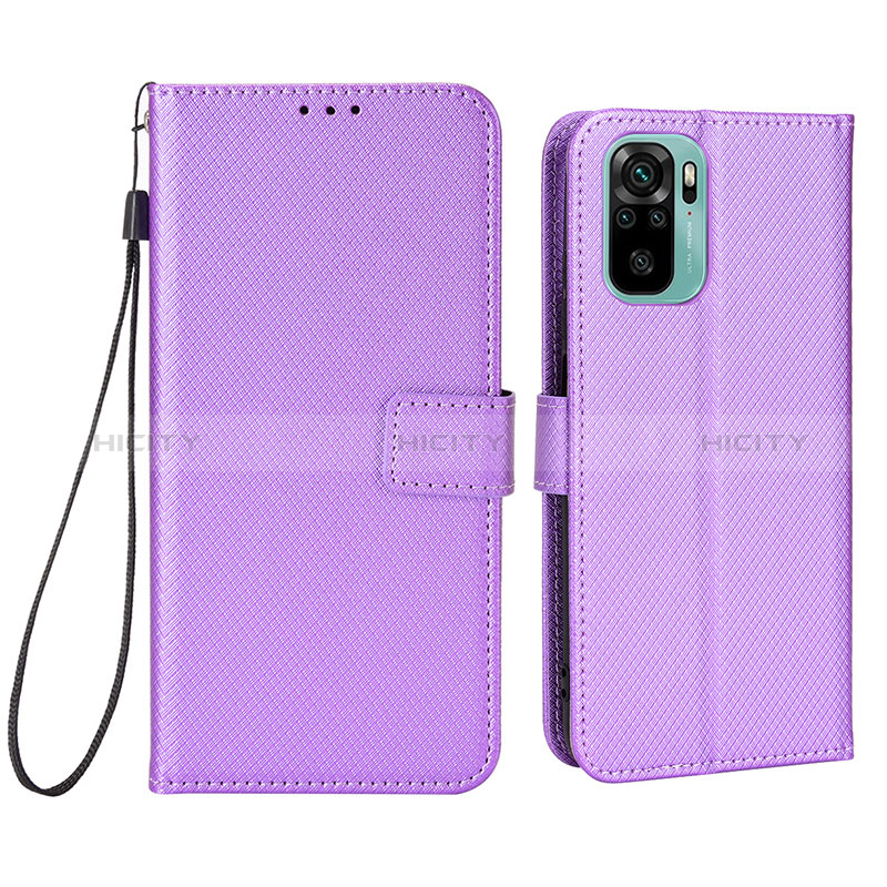 Handytasche Stand Schutzhülle Flip Leder Hülle BY6 für Xiaomi Poco M5S Violett