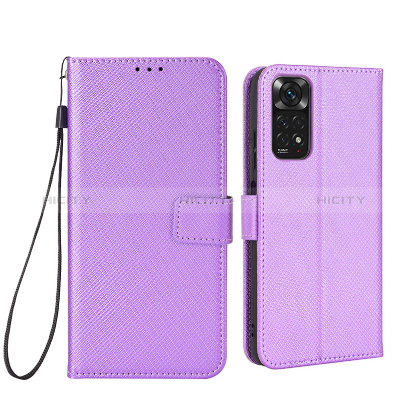 Handytasche Stand Schutzhülle Flip Leder Hülle BY6 für Xiaomi Redmi Note 11S 4G Violett