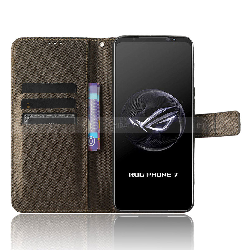 Handytasche Stand Schutzhülle Flip Leder Hülle BY7 für Asus ROG Phone 7 groß