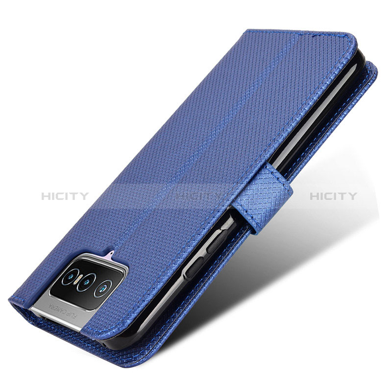 Handytasche Stand Schutzhülle Flip Leder Hülle BY7 für Asus Zenfone 7 ZS670KS Blau