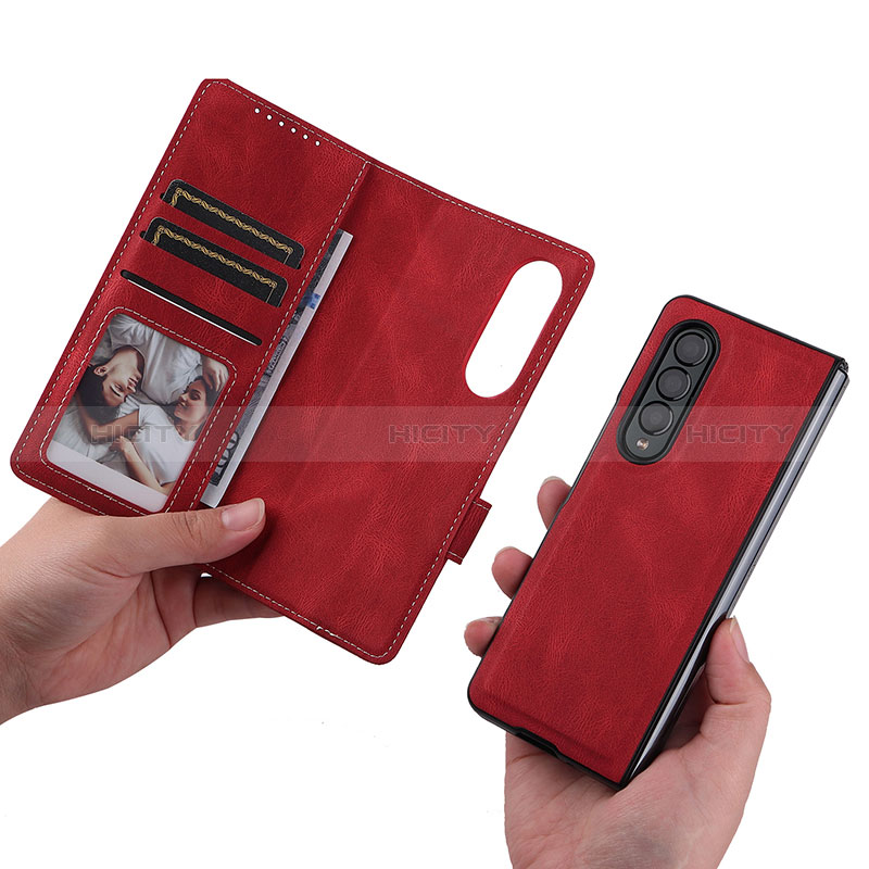 Handytasche Stand Schutzhülle Flip Leder Hülle BY7 für Samsung Galaxy Z Fold3 5G groß