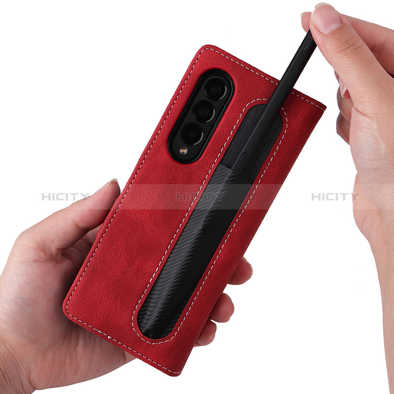 Handytasche Stand Schutzhülle Flip Leder Hülle BY7 für Samsung Galaxy Z Fold3 5G groß