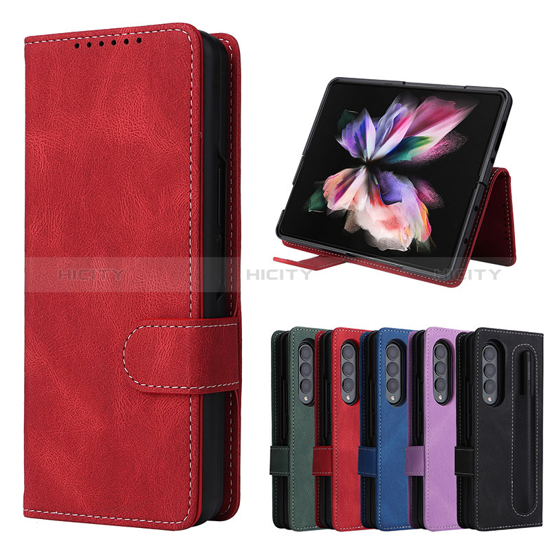 Handytasche Stand Schutzhülle Flip Leder Hülle BY7 für Samsung Galaxy Z Fold3 5G groß