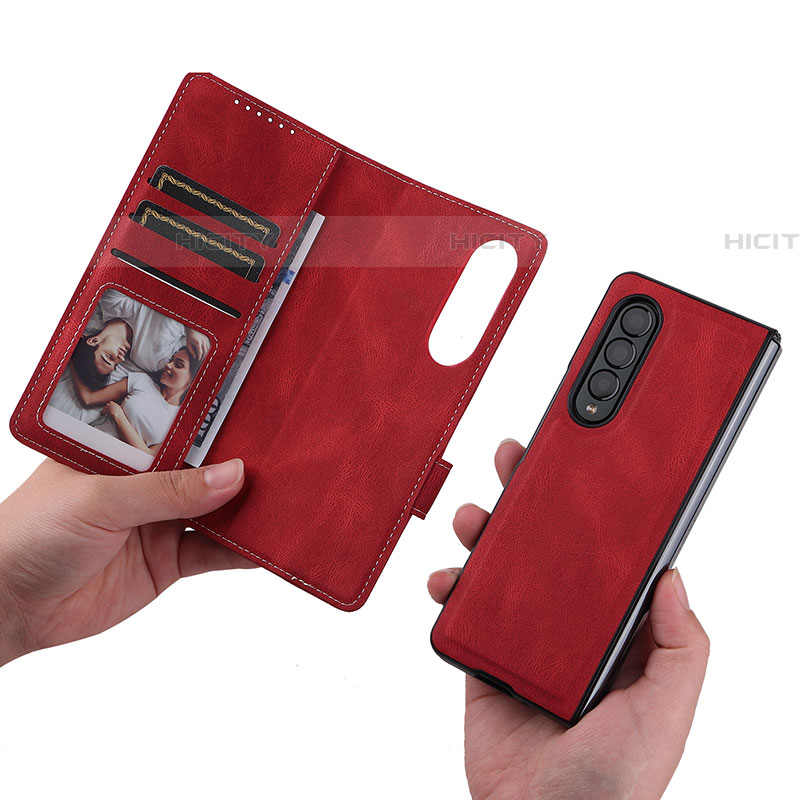 Handytasche Stand Schutzhülle Flip Leder Hülle BY7 für Samsung Galaxy Z Fold4 5G