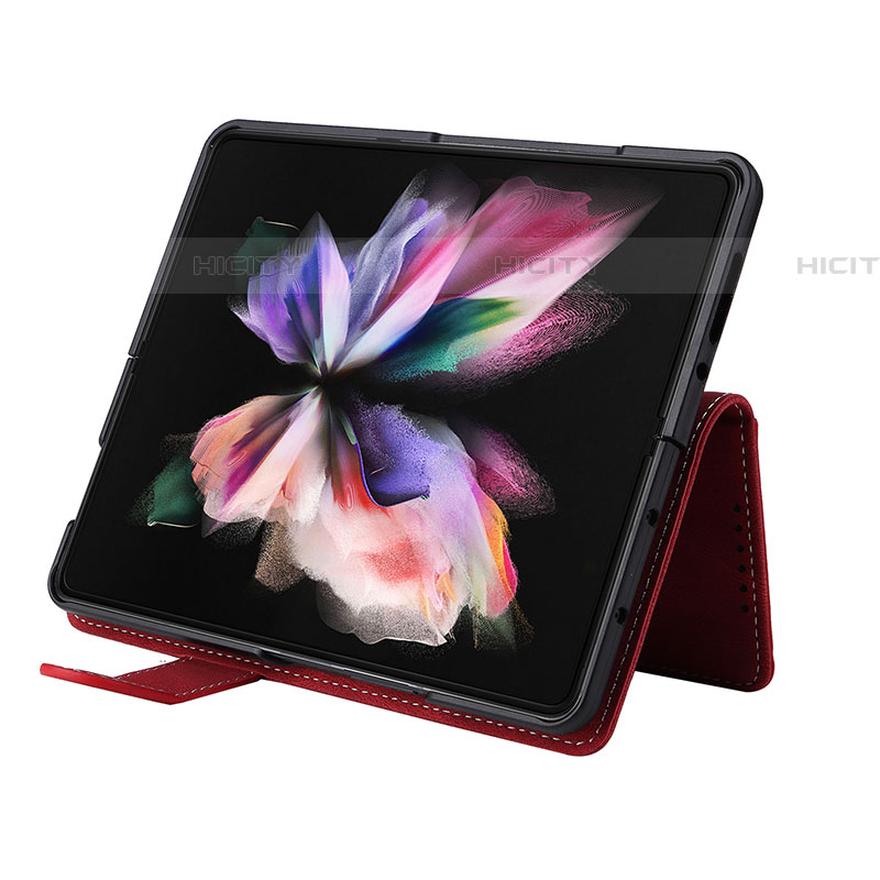 Handytasche Stand Schutzhülle Flip Leder Hülle BY7 für Samsung Galaxy Z Fold4 5G