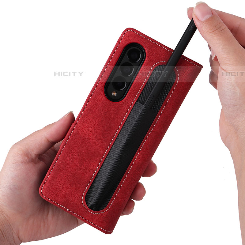 Handytasche Stand Schutzhülle Flip Leder Hülle BY7 für Samsung Galaxy Z Fold4 5G