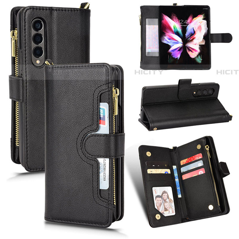 Handytasche Stand Schutzhülle Flip Leder Hülle BY8 für Samsung Galaxy Z Fold4 5G