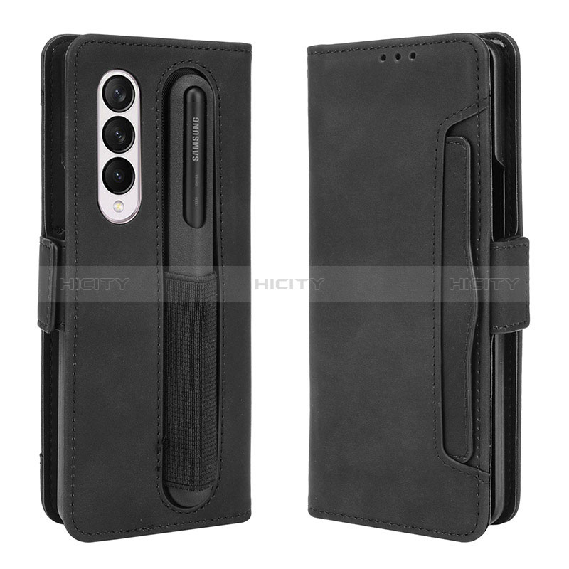 Handytasche Stand Schutzhülle Flip Leder Hülle BY9 für Samsung Galaxy Z Fold3 5G groß