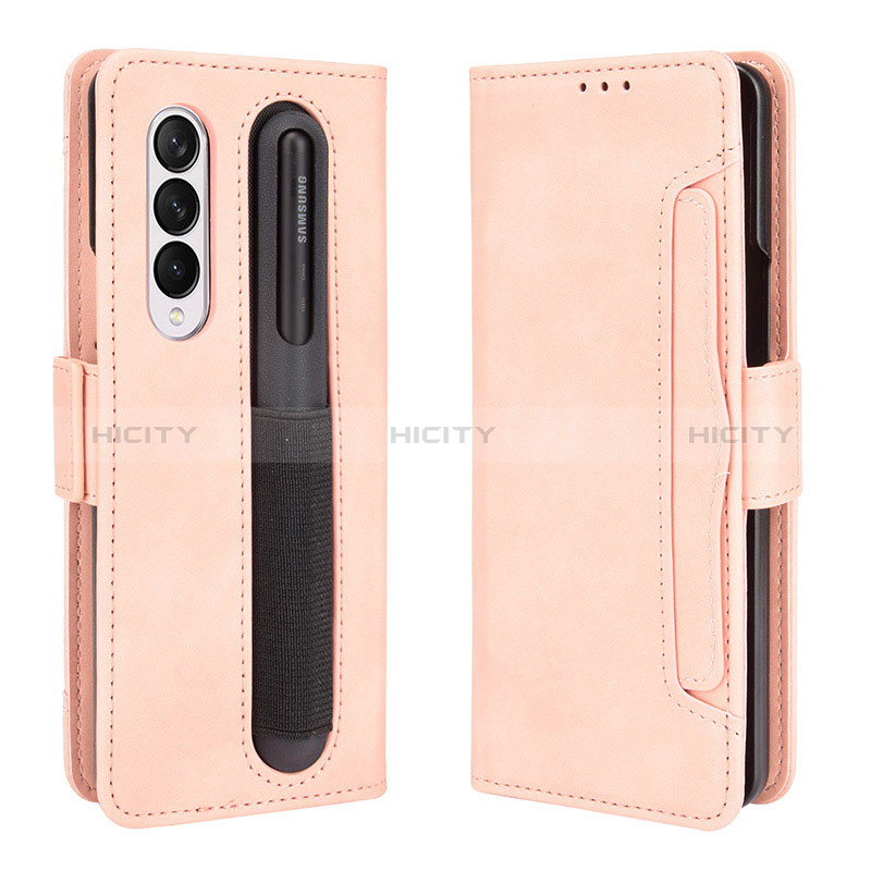 Handytasche Stand Schutzhülle Flip Leder Hülle BY9 für Samsung Galaxy Z Fold3 5G groß