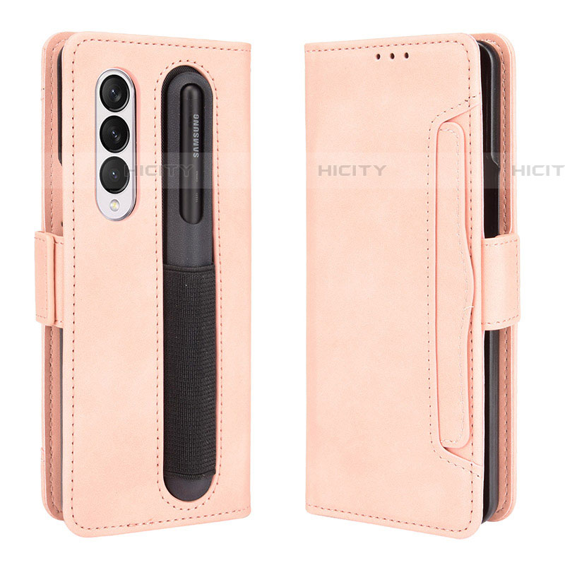 Handytasche Stand Schutzhülle Flip Leder Hülle BY9 für Samsung Galaxy Z Fold4 5G groß