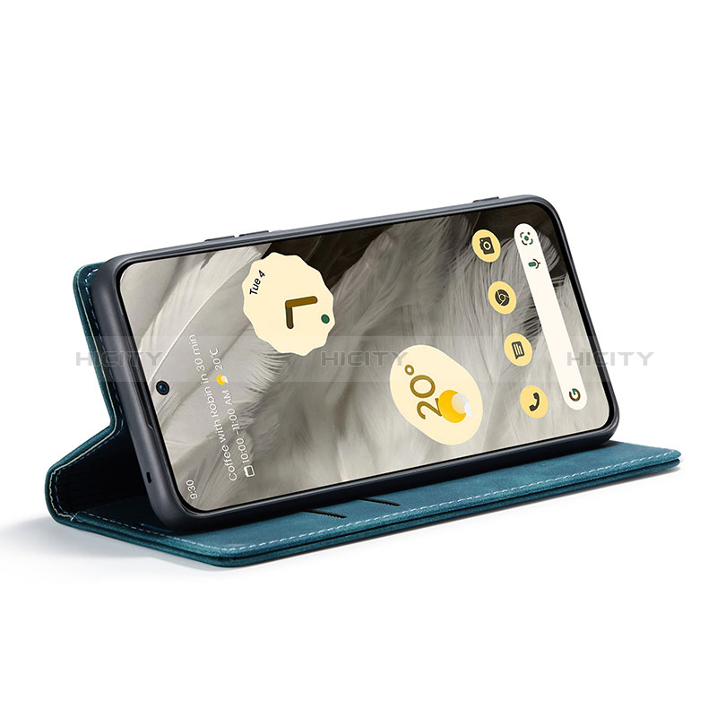 Handytasche Stand Schutzhülle Flip Leder Hülle C01S für Google Pixel 8 5G groß