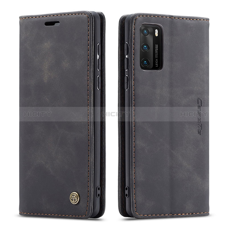 Handytasche Stand Schutzhülle Flip Leder Hülle C01S für Huawei P40 Schwarz Plus