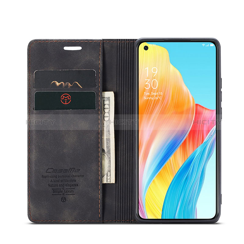 Handytasche Stand Schutzhülle Flip Leder Hülle C01S für Oppo A78 4G