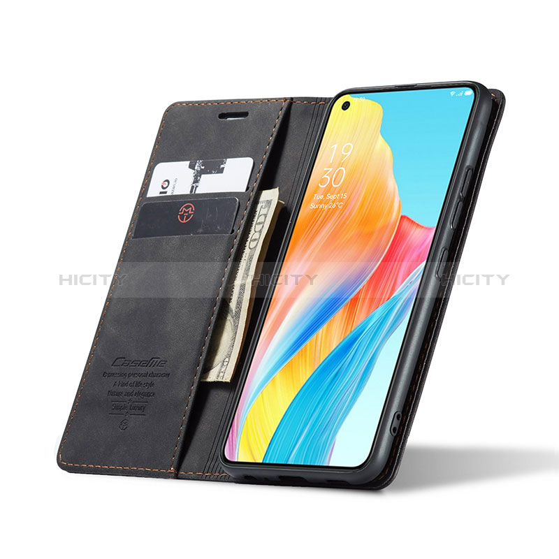 Handytasche Stand Schutzhülle Flip Leder Hülle C01S für Oppo A78 4G groß