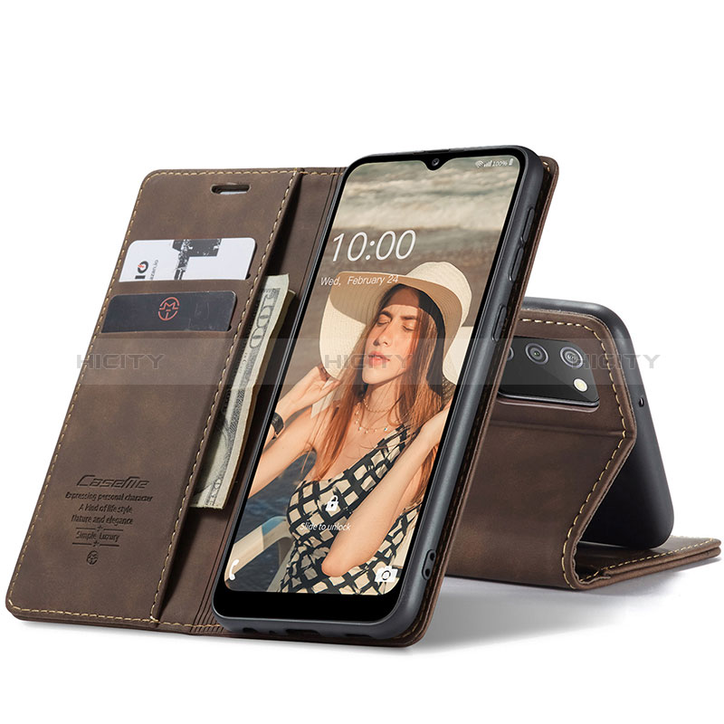 Handytasche Stand Schutzhülle Flip Leder Hülle C01S für Samsung Galaxy A02s groß