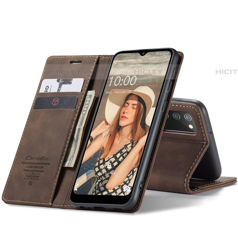 Handytasche Stand Schutzhülle Flip Leder Hülle C01S für Samsung Galaxy A03s groß