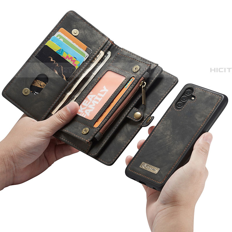 Handytasche Stand Schutzhülle Flip Leder Hülle C01S für Samsung Galaxy A04s groß