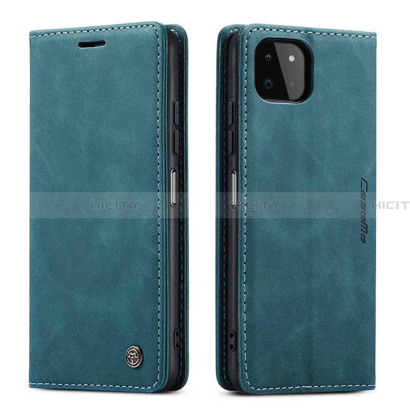 Handytasche Stand Schutzhülle Flip Leder Hülle C01S für Samsung Galaxy A22 5G Blau