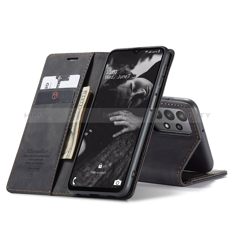 Handytasche Stand Schutzhülle Flip Leder Hülle C01S für Samsung Galaxy A23 5G groß