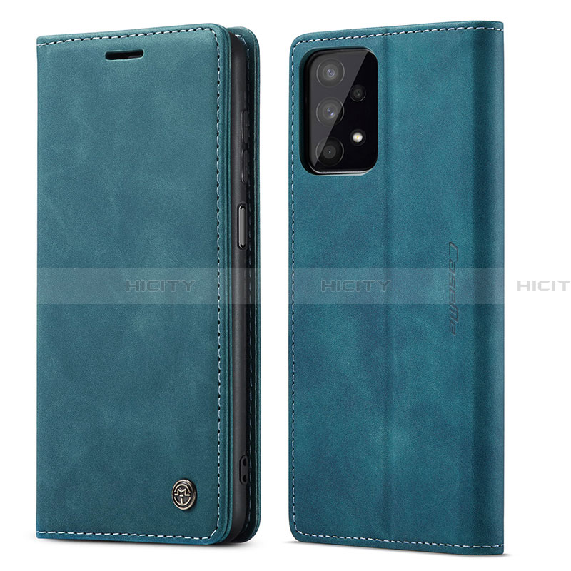 Handytasche Stand Schutzhülle Flip Leder Hülle C01S für Samsung Galaxy A32 4G Blau