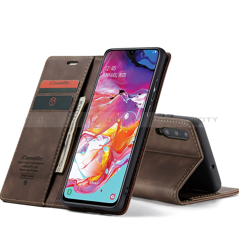 Handytasche Stand Schutzhülle Flip Leder Hülle C01S für Samsung Galaxy A70