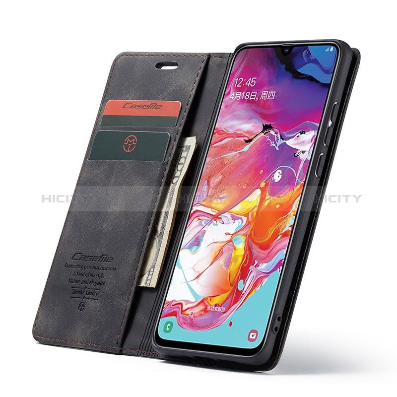 Handytasche Stand Schutzhülle Flip Leder Hülle C01S für Samsung Galaxy A70