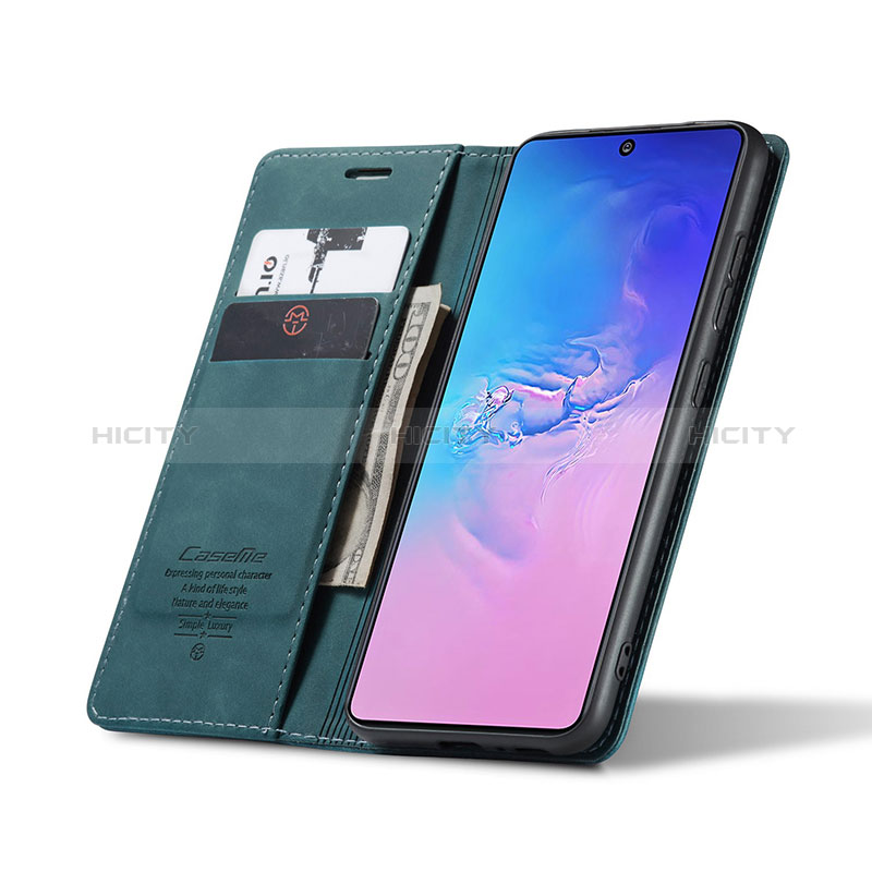 Handytasche Stand Schutzhülle Flip Leder Hülle C01S für Samsung Galaxy A91 groß