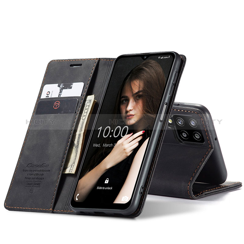 Handytasche Stand Schutzhülle Flip Leder Hülle C01S für Samsung Galaxy F12 groß