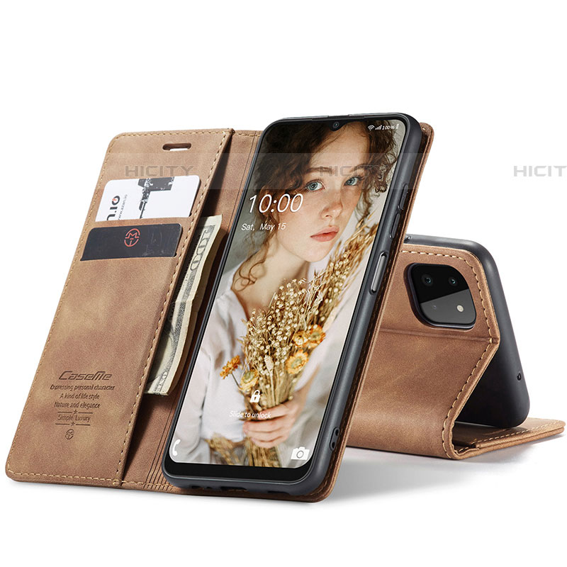 Handytasche Stand Schutzhülle Flip Leder Hülle C01S für Samsung Galaxy F42 5G groß