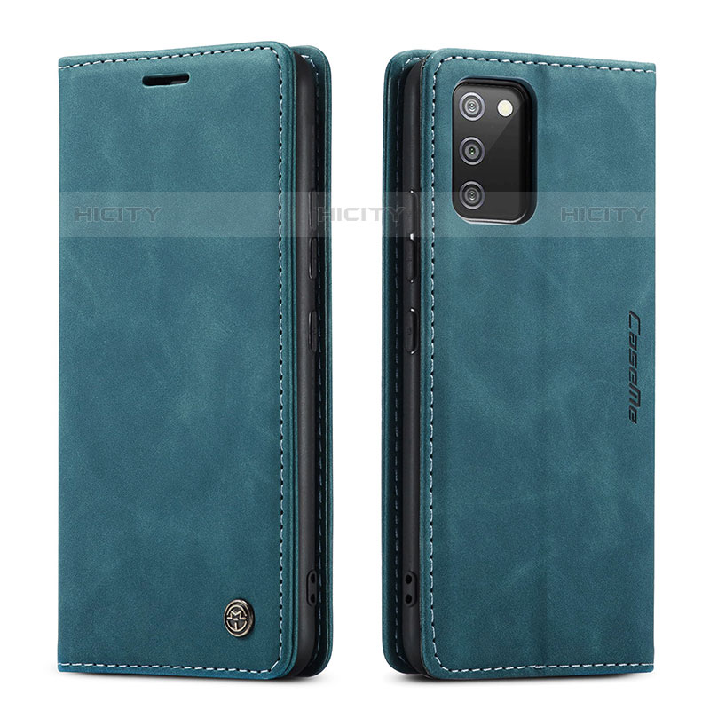 Handytasche Stand Schutzhülle Flip Leder Hülle C01S für Samsung Galaxy M02s Blau